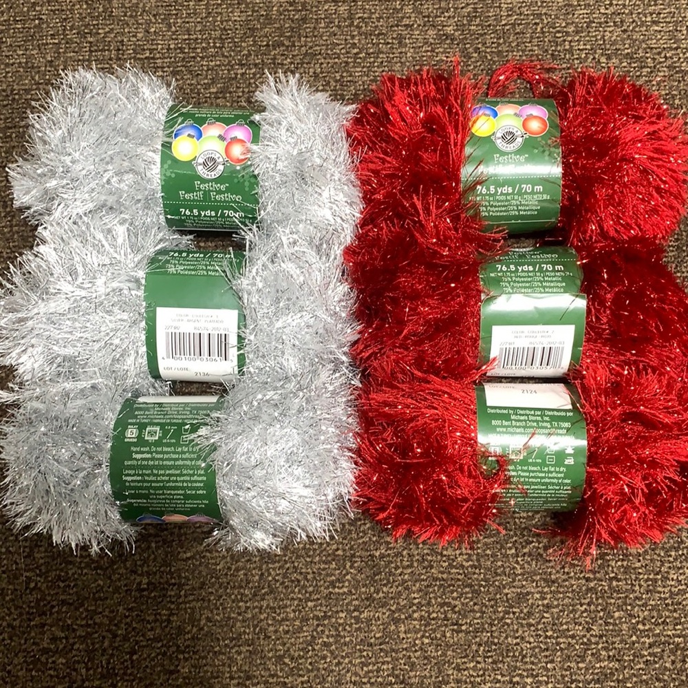 Sparkly Festive Yarn Lot